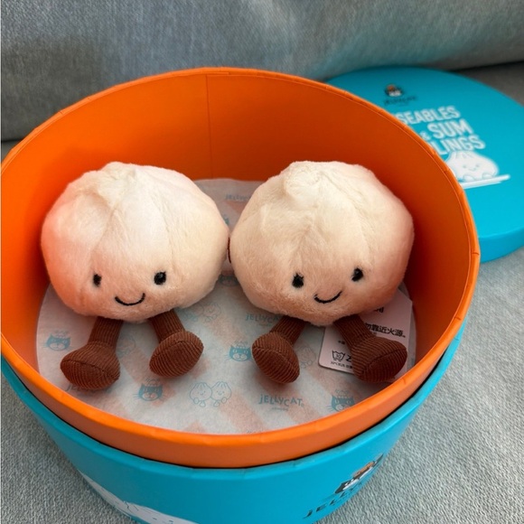 Jellycat Yum & Sum Dumplings with Steamer China Exclusive Fast Shipping - Picture 2 of 3